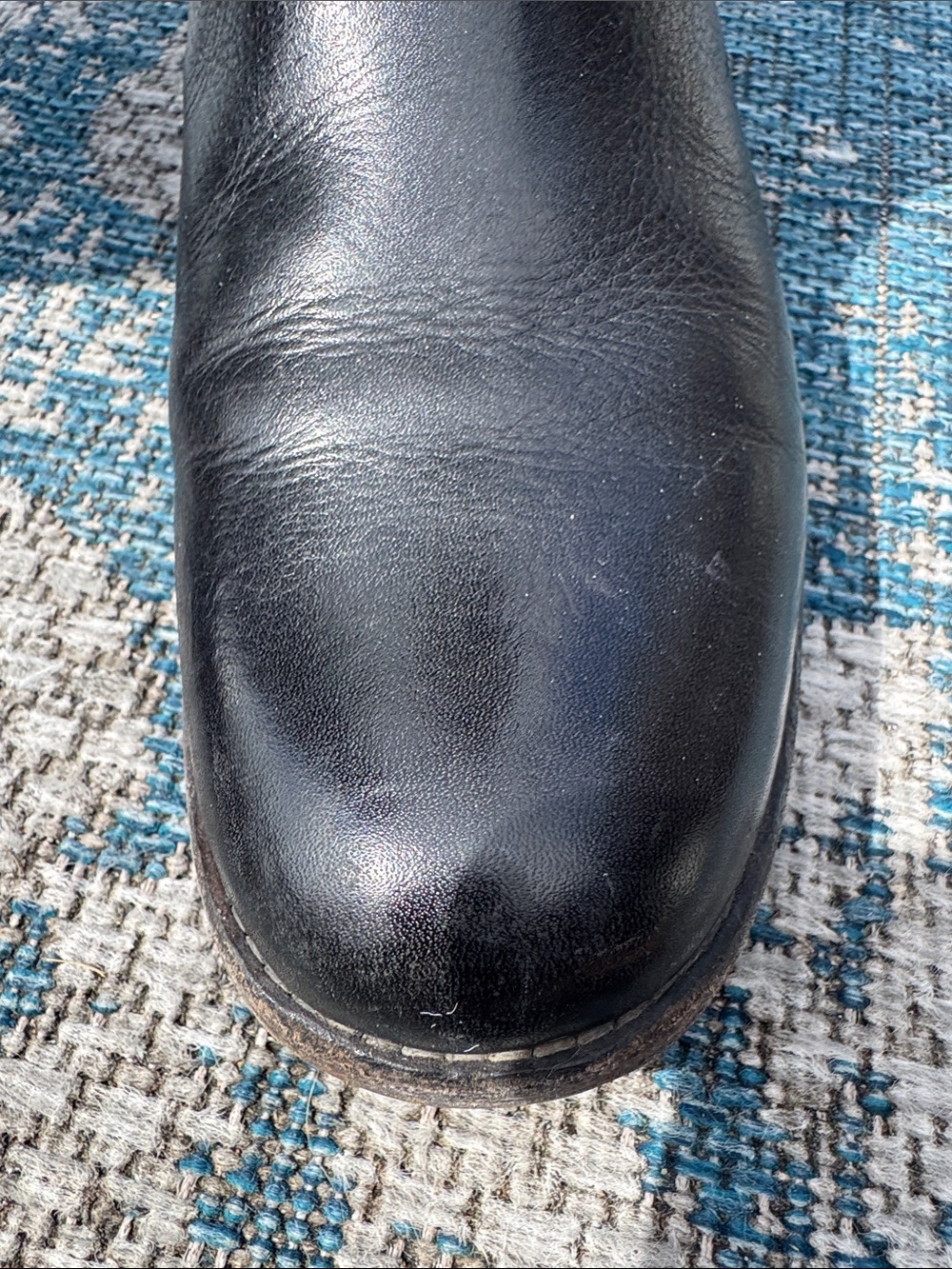 FRye Phillip Harness Classic Black Leather Riding Boots - Picture 9 of 9
